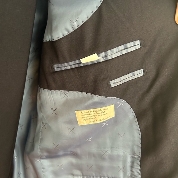 Strong Suit, Navy, Jacket 46R, Pants 38, Length 27” - Picture 2 of 9